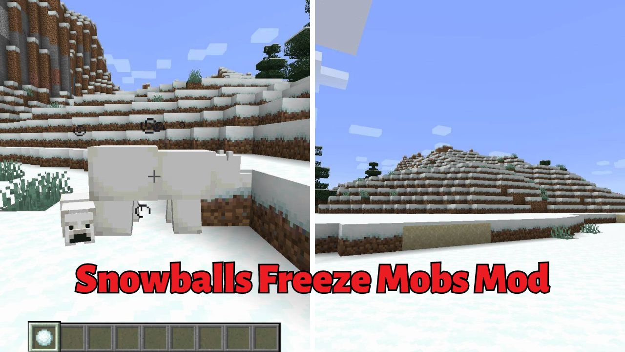 Snowballs Freeze Mobs Mod (1.21.1, 1.20.6) – Sức mạnh mới của Snowballs